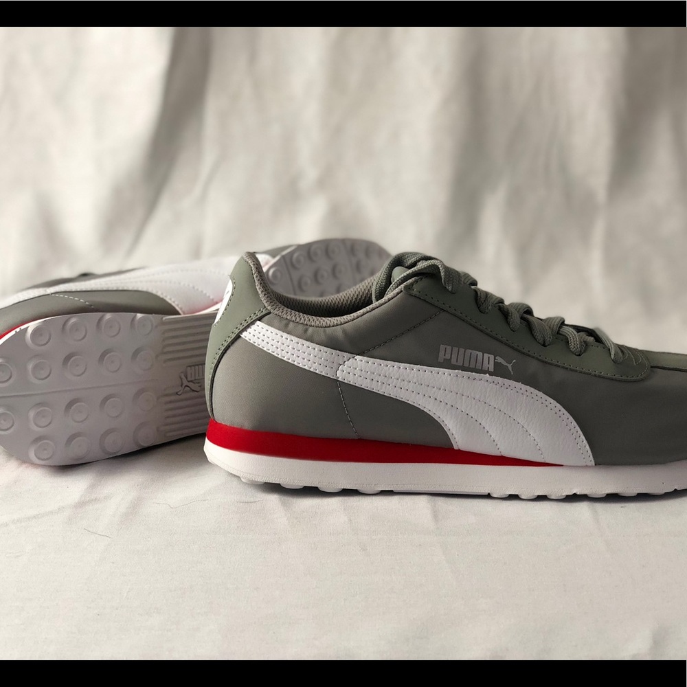 Puma Turin Limestone-Puma White Fashion Sneakers - Picture 7 of 7